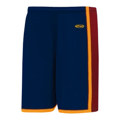 Athletic (AK) Knit Athletic Knit (AK) BS1735A-544 Adult Navy/AV Red/Gold Pro Basketball Shorts