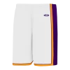 Athletic (AK) Knit Athletic Knit (AK) BS1735A-726 Adult White/Purple/Gold Pro Basketball Shorts