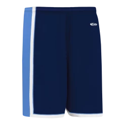 Athletic (AK) Knit Athletic Knit (AK) BS1735A-761 Adult Navy/Sky Blue/White Pro Basketball Shorts