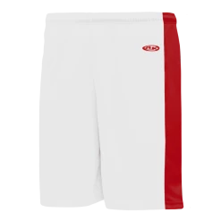 Athletic (AK) Knit Athletic Knit (AK) VS9145M-209 Mens White/Red Pro Volleyball Shorts