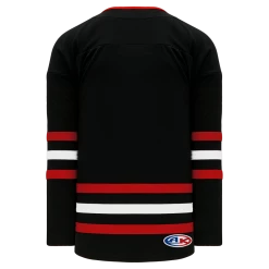 Athletic (AK) Knit Athletic Knit (AK) H550BY-CHI670B New Youth Chicago Blackhawks Third Black Hockey Jersey