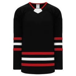 Athletic (AK) Knit Athletic Knit (AK) H550BA-CHI670B New Adult Chicago Blackhawks Third Black Hockey Jersey
