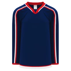 Athletic (AK) Knit Athletic Knit (AK) H550BY-CLM890B Youth 2010 Columbus Blue Jackets Navy Hockey Jersey