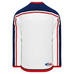 Athletic (AK) Knit Athletic Knit (AK) H550BA-CLM891B Adult 2010 Columbus Blue Jackets White Hockey Jersey