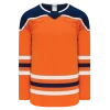 Athletic (AK) Knit Athletic Knit (AK) H550BY-EDM369B Youth 2017 Edmonton Oilers Orange Hockey Jersey