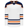Athletic (AK) Knit Athletic Knit (AK) H550BY-EDM371B Youth 2017 Edmonton Oilers White Hockey Jersey