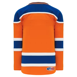 Athletic (AK) Knit Athletic Knit (AK) H550BA-EDM738B New Adult 2015 Edmonton Oilers Third Orange Hockey Jersey