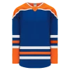 Athletic (AK) Knit Athletic Knit (AK) H550BA-EDM877B Adult 2018 Edmonton Oilers Third Royal Blue Hockey Jersey