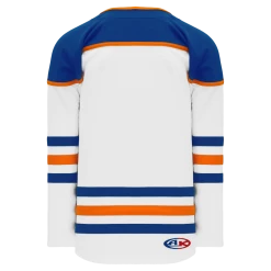 Athletic (AK) Knit Athletic Knit (AK) H550BY-EDM878B Youth 2018 Edmonton Oilers Third White Hockey Jersey