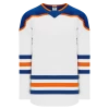 Athletic (AK) Knit Athletic Knit (AK) H550BY-EDM878B Youth 2018 Edmonton Oilers Third White Hockey Jersey
