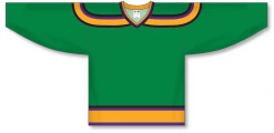 Athletic (AK) Knit Athletic Knit (AK) H550BA-MIG647B Adult Mighty Ducks Movie Kelly Green Hockey Jersey
