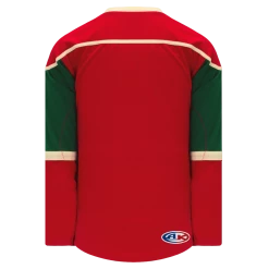 Athletic (AK) Knit Athletic Knit (AK) H550BY-MIN564B Youth 2007 Minnesota Wild Red Hockey Jersey