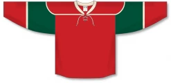 Athletic (AK) Knit Athletic Knit (AK) H550BY-MIN564B Youth 2007 Minnesota Wild Red Hockey Jersey