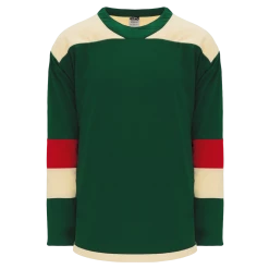 Athletic (AK) Knit Athletic Knit (AK) H550BA-MIN588B Adult 2016 Minnesota Wild Stadium Series Dark Green Hockey Jersey