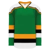 Athletic (AK) Knit Athletic Knit (AK) H550BY-MIN864B New Youth 1988 Minnesota North Stars Kelly Green Hockey Jersey