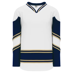 Athletic (AK) Knit Athletic Knit (AK) H550BY-NDA678B New Youth University Of Notre Dame Fighting Irish White Hockey Jersey