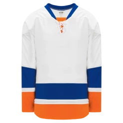 Athletic (AK) Knit Athletic Knit (AK) H550BY-NYI491B Youth 2010 New York Islanders White Hockey Jersey