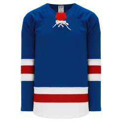 Athletic (AK) Knit Athletic Knit (AK) H550BA-NYR534B Adult 2017 New York Rangers Royal Blue Hockey Jersey