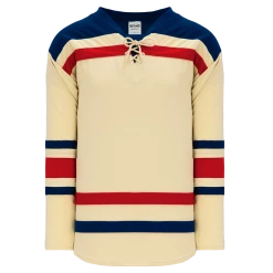 Athletic (AK) Knit Athletic Knit (AK) H550BA-NYR869B New Adult New York Rangers Winter Classic Sand Hockey Jersey