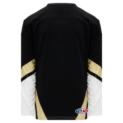 Athletic (AK) Knit Athletic Knit (AK) H550BY-PIT514B New Youth Pittsburgh Penguins Third Black Hockey Jersey