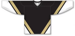 Athletic (AK) Knit Athletic Knit (AK) H550BY-PIT514B New Youth Pittsburgh Penguins Third Black Hockey Jersey