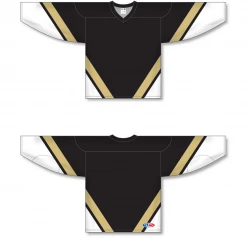 Athletic (AK) Knit Athletic Knit (AK) H550BA-PIT514B New Adult Pittsburgh Penguins Third Black Hockey Jersey