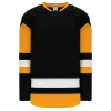 Athletic (AK) Knit Athletic Knit (AK) H550BY-PIT744B Youth 2017 Pittsburgh Penguins Black Hockey Jersey