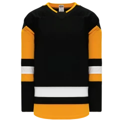 Athletic (AK) Knit Athletic Knit (AK) H550BY-PIT744B Youth 2017 Pittsburgh Penguins Black Hockey Jersey