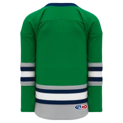 Athletic (AK) Knit Athletic Knit (AK) H550BY-PLY843B New Youth Plymouth Whalers Kelly Green Hockey Jersey