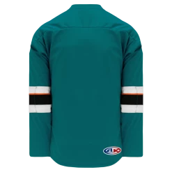 Athletic (AK) Knit Athletic Knit (AK) H550BA-SAN466B Adult 2013 San Jose Sharks Pacific Teal Hockey Jersey