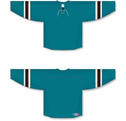 Athletic (AK) Knit Athletic Knit (AK) H550BY-SAN466B Youth 2013 San Jose Sharks Pacific Teal Hockey Jersey
