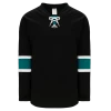 Athletic (AK) Knit Athletic Knit (AK) H550BY-SAN634B Youth 2008 San Jose Sharks Third Black Hockey Jersey