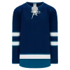 Athletic (AK) Knit Athletic Knit (AK) H550BA-WIN724B Adult 2017 Winnipeg Jets Navy Hockey Jersey