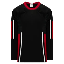 Athletic (AK) Knit Athletic Knit (AK) H550CA-CAN839C Adult 2006 Team Canada Black Hockey Jersey