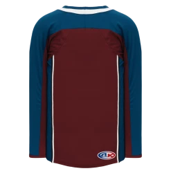 Athletic (AK) Knit Athletic Knit (AK) H550CA-COL804C 2011 Adult Colorado Avalanche Cardinal Red Hockey Jersey