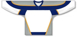 Athletic (AK) Knit Athletic Knit (AK) H550CA-NAS672C Adult Nashville Predators White Hockey Jersey