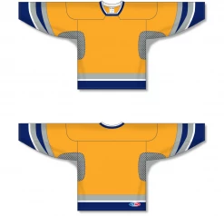 Athletic (AK) Knit Athletic Knit (AK) H550CA-NAS673C Adult 2002 Nashville Predators Third Gold Hockey Jersey