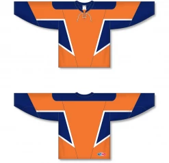 Athletic (AK) Knit Athletic Knit (AK) H550CY-NYI372C (New) Youth New York Islanders Third Orange Hockey Jersey