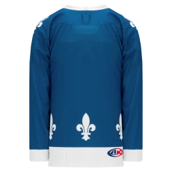 Athletic (AK) Knit Athletic Knit (AK) H550CY-QUE852C Youth Sublimated Quebec Nordiques Blue Hockey Jersey