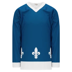 Athletic (AK) Knit Athletic Knit (AK) H550CA-QUE852C Adult Sublimated Quebec Nordiques Blue Hockey Jersey