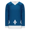 Athletic (AK) Knit Athletic Knit (AK) H550CY-QUE852C Youth Sublimated Quebec Nordiques Blue Hockey Jersey