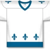Athletic (AK) Knit Athletic Knit (AK) ZH102-QUE853C Sublimated 2011 Quebec Nordiques White Hockey Jersey
