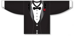 Athletic (AK) Knit Athletic Knit (AK) H550CA-TUX795C Adult Sublimated Black Tuxedo Hockey Jersey