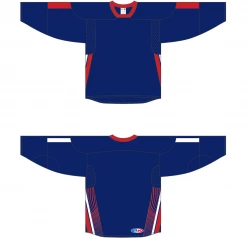Athletic (AK) Knit Athletic Knit (AK) H550CA-USA830C Adult 2006 Team USA Navy Hockey Jersey