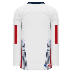 Athletic (AK) Knit Athletic Knit (AK) H550CA-USA831C Adult 2006 Team USA White Hockey Jersey