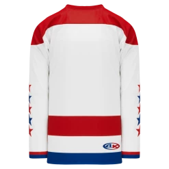 Athletic (AK) Knit Athletic Knit (AK) H550CA-WAS908C Adult Sublimated 2011 Washington Capitals Winter Classic White Hockey Jersey