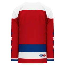 Athletic (AK) Knit Athletic Knit (AK) H550CA-WAS916C Adult Sublimated 2005 Washington Capitals Third Red Hockey Jersey