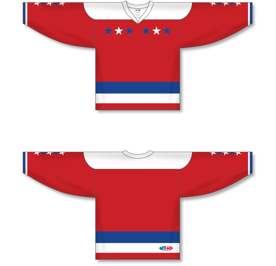Athletic (AK) Knit Athletic Knit (AK) H550CA-WAS916C Adult Sublimated 2005 Washington Capitals Third Red Hockey Jersey 6 Athletic (AK) Knit Athletic Knit (AK) H550CA-WAS916C Adult Sublimated 2005 Washington Capitals Third Red Hockey Jersey