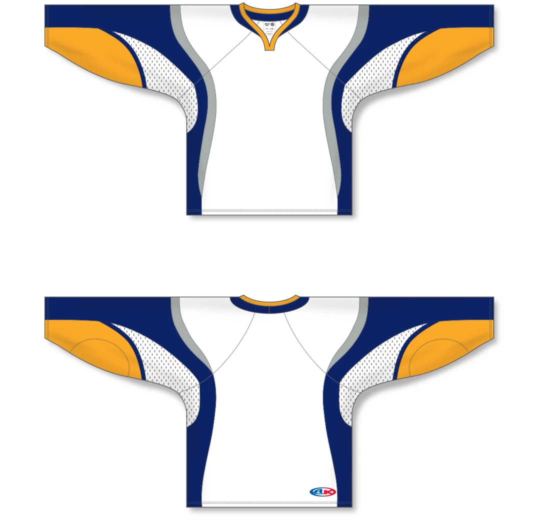Athletic (AK) Knit Athletic Knit (AK) H550DY-BUF801D 2008 Youth Buffalo Sabres White Hockey Jersey 6 Athletic (AK) Knit Athletic Knit (AK) H550DY-BUF801D 2008 Youth Buffalo Sabres White Hockey Jersey
