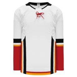 Athletic (AK) Knit Athletic Knit (AK) H550DA-CAL719D 2017 Adult Calgary Flames White Hockey Jersey